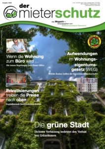 Magazincover vom Mieterschutzmagazin 2021/1